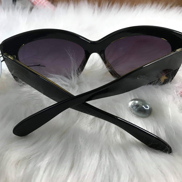 Black/Leopard Ombre Tint Tortoise Shell Sunglasses - Picture 6 of 8